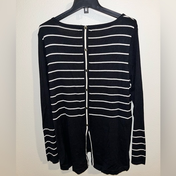 NWT August Silk Striped Sweater Style 7L338 Large - Picture 4 of 4